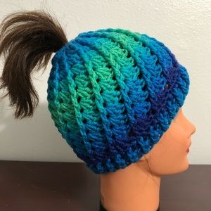Spiral Messy Bun Hat
